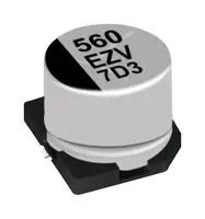 CAP, ALU ELEC, HYBRID, 82UF, SMD