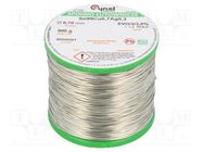 Tin; lead free; Sn99Ag0,3Cu0,7; 700um; 500g; reel; 216÷227°C; 3% 