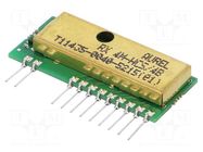 Module: RF; AM receiver; OOK; 433.92MHz; -106dBm; 5VDC; 3mA; Ch: 4 AUREL