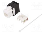 Connector: RJ45; socket; PIN: 8; Cat: 6; Keystone,unshielded; black LOGILINK