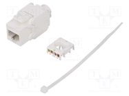 Connector: RJ45; socket; PIN: 8; Cat: 6a; Keystone,unshielded; IDC LOGILINK