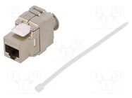 Connector: RJ45; socket; PIN: 8; Cat: 6a; shielded,Keystone; IDC LOGILINK