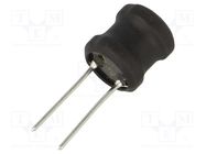 Inductor: wire; THT; 2.2mH; Ioper: 550mA; 3.5Ω; ±10%; Ø11.5x11.5mm FERROCORE