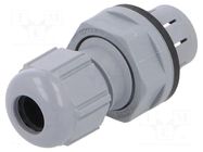 Cable gland; IP68; polyamide; dark grey; push-in; SKINTOP® LAPP