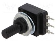 Potentiometer: shaft; single turn; 500kΩ; 60mW; PCB; 6mm; plastic SR PASSIVES