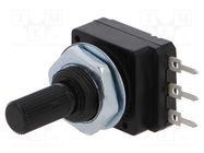 Potentiometer: shaft; single turn; 4.7kΩ; 60mW; PCB; 6mm; plastic SR PASSIVES