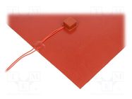 Heating mat; silicone; 370x370mm; 230V; 400W; -30÷180°C; 2W/cm2 SEDES GROUP