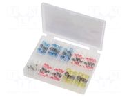 Kit: self-soldering sleeve wire splices; insulated; 90pcs. NINIGI