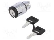 Switch: rotary with key; 22mm; Stabl.pos: 3; black; none; IP66 SCHNEIDER ELECTRIC