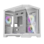 Darflash FT418 computer case + 6 aRGB fans (white), Darkflash