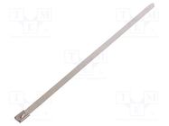 Cable tie; L: 260mm; W: 7.9mm; stainless steel AISI 304; 1112N RAYCHEM RPG