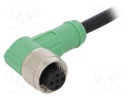 Connection lead; M12; PIN: 5; angled; 1.5m; plug; 60VAC; 4A; SAC; PVC PHOENIX CONTACT