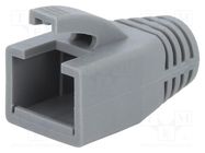 RJ45 plug boot; 8mm; grey 