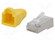 Connector: RJ45; plug; PIN: 8; Cat: 5e; shielded,with protection LOGILINK