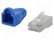 Connector: RJ45; plug; PIN: 8; Cat: 5e; shielded,with protection LOGILINK