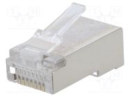 Connector: RJ45; plug; PIN: 8; Cat: 5e; shielded; Layout: 8p8c; male LOGILINK