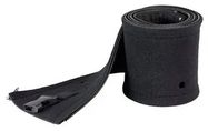 CABLE SLEEVE, ZIPPER WRAP, BLACK, 1M