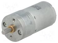 Motor: DC; with gearbox; LP; 12VDC; 1.1A; Shaft: D spring; 560rpm POLOLU