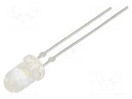 LED; white cold; 5mm; 12000÷18000mcd; 22°; Front: convex; 2.8÷4VDC LUCKYLIGHT