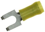 TERMINAL, SPADE/FORK, #10, CRIMP, YELLOW