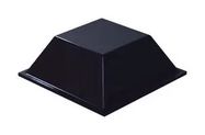 BUMPER / FEET, SQUARE/BLACK/20.5 X 7.5MM