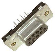 D SUB CONNECTOR, STANDARD, 9 POSITION, RECEPTACLE