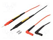 Test leads; Inom: 10A; Len: 1.2m; test leads x2; red and black 