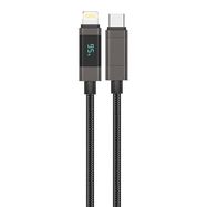 Foneng XS05 PD27W USB-C to Lightning cable, 1.2m (black), Foneng