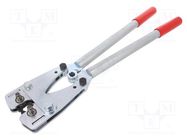 Tool: for crimping; ring tube terminal; 390x150x45mm ERKO