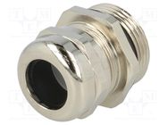 Cable gland; M25; 1.5; IP68; brass; Body plating: nickel BM GROUP