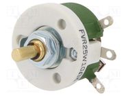 Potentiometer: shaft; single turn; 10Ω; 25W; ±10%; 6mm; wirewound SR PASSIVES