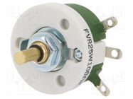 Potentiometer: shaft; single turn; 100Ω; 25W; ±10%; 6mm; wirewound SR PASSIVES