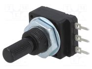 Potentiometer: shaft; single turn; 2.2kΩ; 60mW; PCB; 6mm; plastic SR PASSIVES