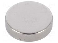 Magnet: permanent; neodymium; 20N; Ø: 12mm; H: 3mm ELESA+GANTER