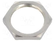 Nut; M20; brass; 24mm; Thread: metric; Pitch: 1.5; Plating: nickel BM GROUP