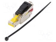 Connector: RJ45; plug; PIN: 8; male; preLink; straight; Cat: 6a HARTING
