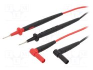 Test leads; probe tip x2,angular banana plug 4mm x2 TESTO