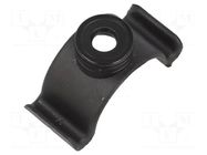 Clip base; polyamide; black; Ømount.hole: 4.8mm; W: 12.7mm; L: 35mm HELLERMANNTYTON