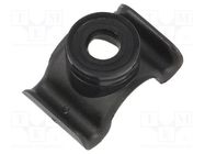 Clip base; polyamide; black; Ømount.hole: 4.8mm; W: 12.7mm; L: 25mm HELLERMANNTYTON