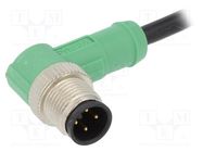 Connection lead; M12; PIN: 4; angled; 1.5m; plug; 250VAC; 4A; SAC PHOENIX CONTACT