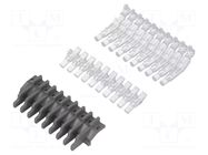 Fiber for LED; Ø3mm; No.of mod: 20; round; Front: flat MENTOR