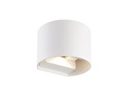 Outdoor wall mounted luminaire LED 2x3W, 3000K, IP54, white, CILINDER, LED line LITE