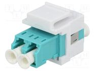 Connector: fiber optic; socket,coupler; LC,both sides; female LOGILINK