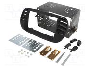 Radio frame; Fiat; 2 DIN; black ACV