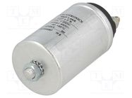 Capacitor: polypropylene; 5uF; Leads: M6 screws; ESR: 5mΩ; M8 screw KEMET