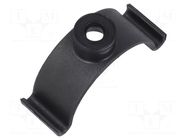 Clip base; polyamide; black; Ømount.hole: 4.8mm; W: 12.7mm; L: 48mm HELLERMANNTYTON