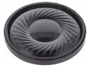 Loudspeaker; miniature; 1W; 8Ω; Ø33.8x5.2mm; 320Hz; Ø: 33.8mm VISATON
