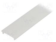 Cover for LED profiles; white; 2m; Kind of shutter: F; push-in 