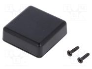 Enclosure: multipurpose; X: 40mm; Y: 40mm; Z: 15mm; 1551; ABS; black HAMMOND