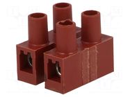Connector: terminal block; 400V; with wire protector; brown; 4mm2 BM GROUP